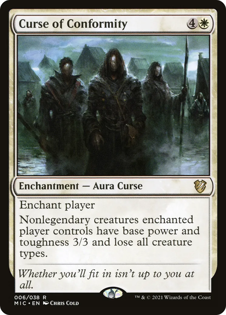 Malédiction de conformité — Midnight Hunt Commander — Magic: The Gathering