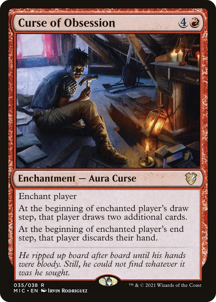 Curse of Obsession — Midnight Hunt Commander — Magic: The Gathering