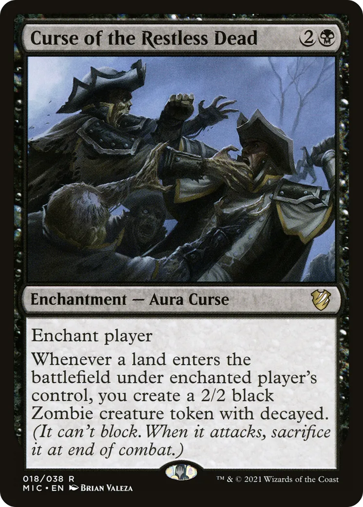 Malédiction des morts tourmentés — Midnight Hunt Commander — Magic: The Gathering