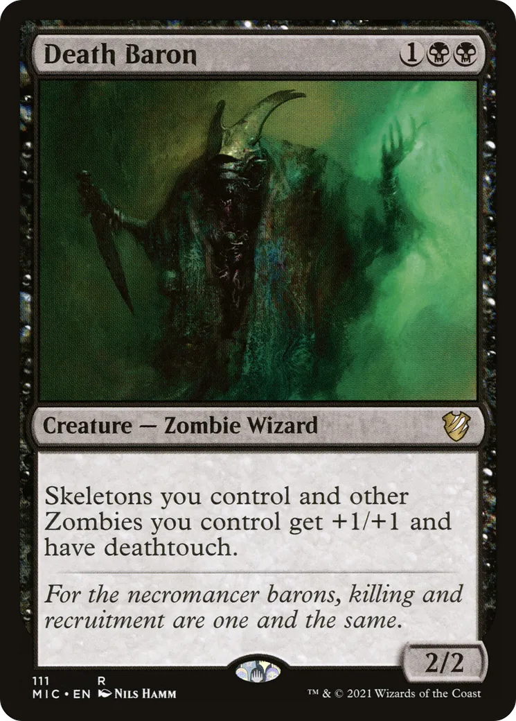 Death Baron — Midnight Hunt Commander — Magic: The Gathering