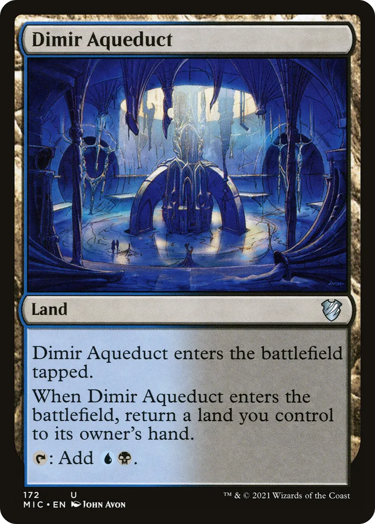 Aqueduc de Dimir — Midnight Hunt Commander — Magic: The Gathering