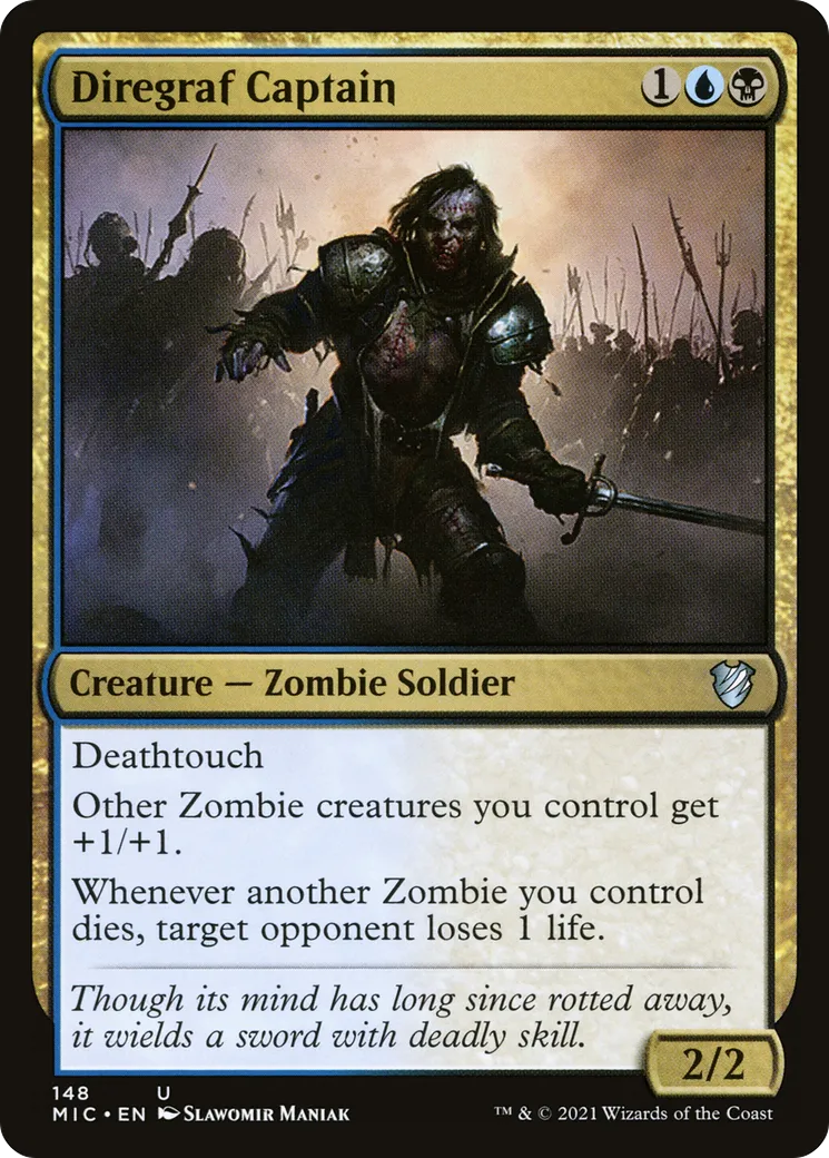 Capitaine du diregraf — Midnight Hunt Commander — Magic: The Gathering