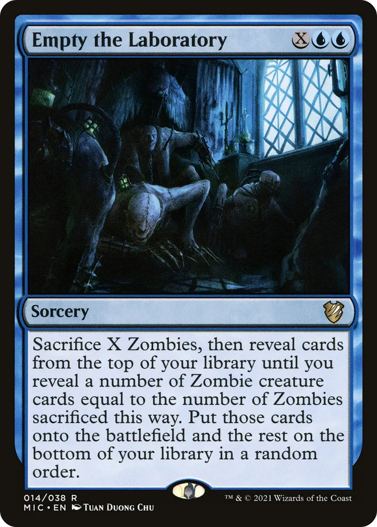 Empty the Laboratory — Midnight Hunt Commander — Magic: The Gathering