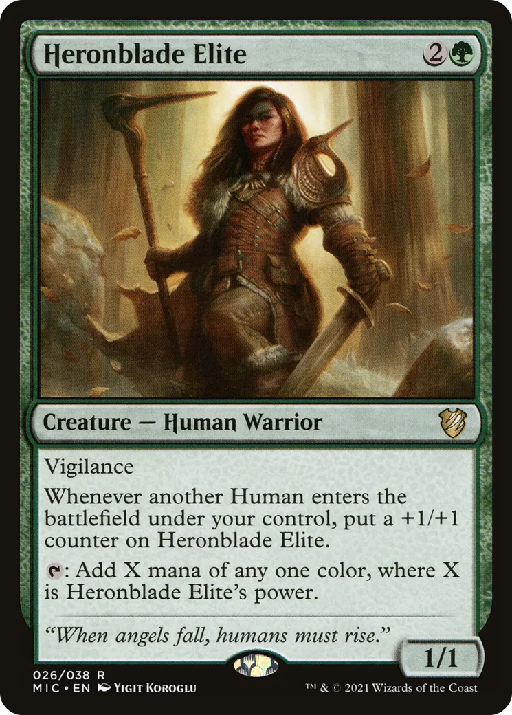 Élite Lame-héron — Midnight Hunt Commander — Magic: The Gathering