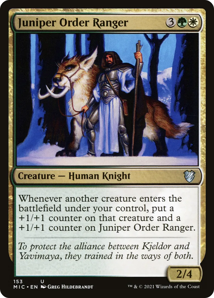 Ranger de l'Ordre du genévrier — Midnight Hunt Commander — Magic: The Gathering