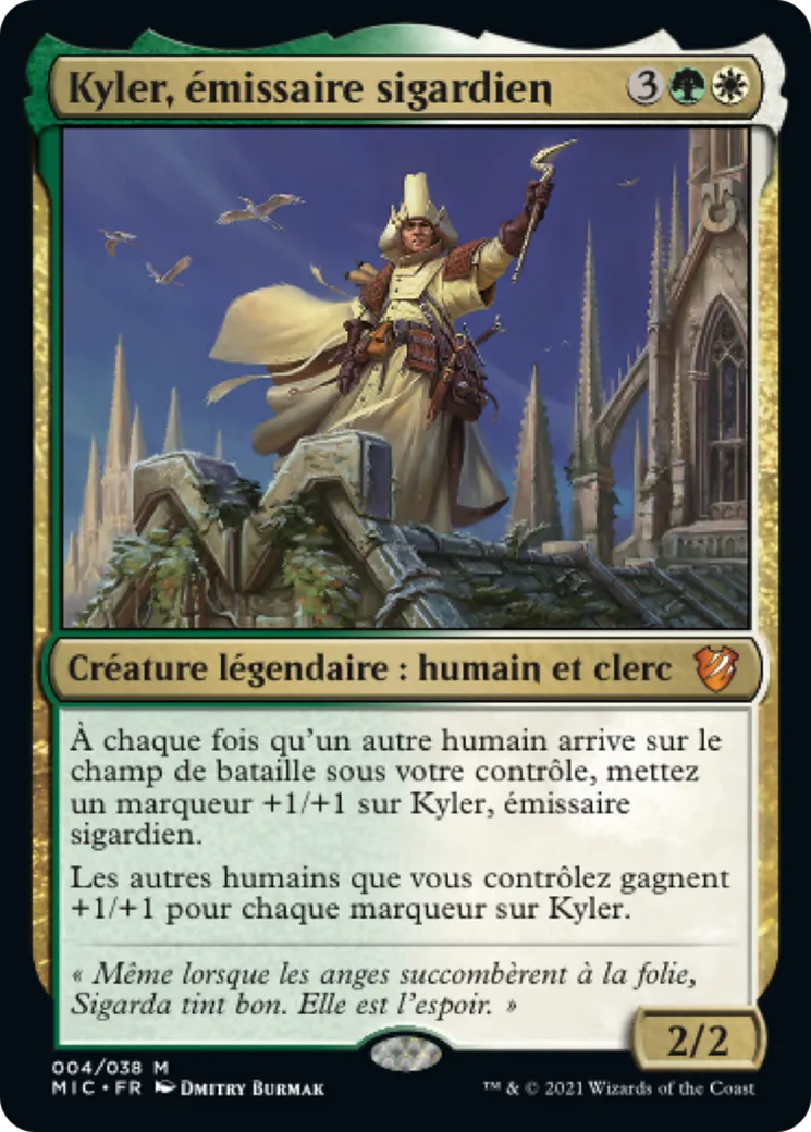 Kyler, émissaire sigardien — Midnight Hunt Commander — Magic: The Gathering