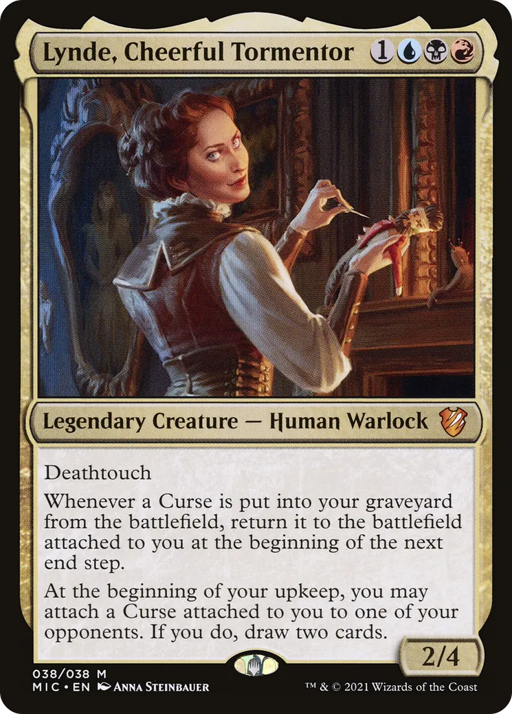 Lynde, Cheerful Tormentor — Midnight Hunt Commander — Magic: The Gathering