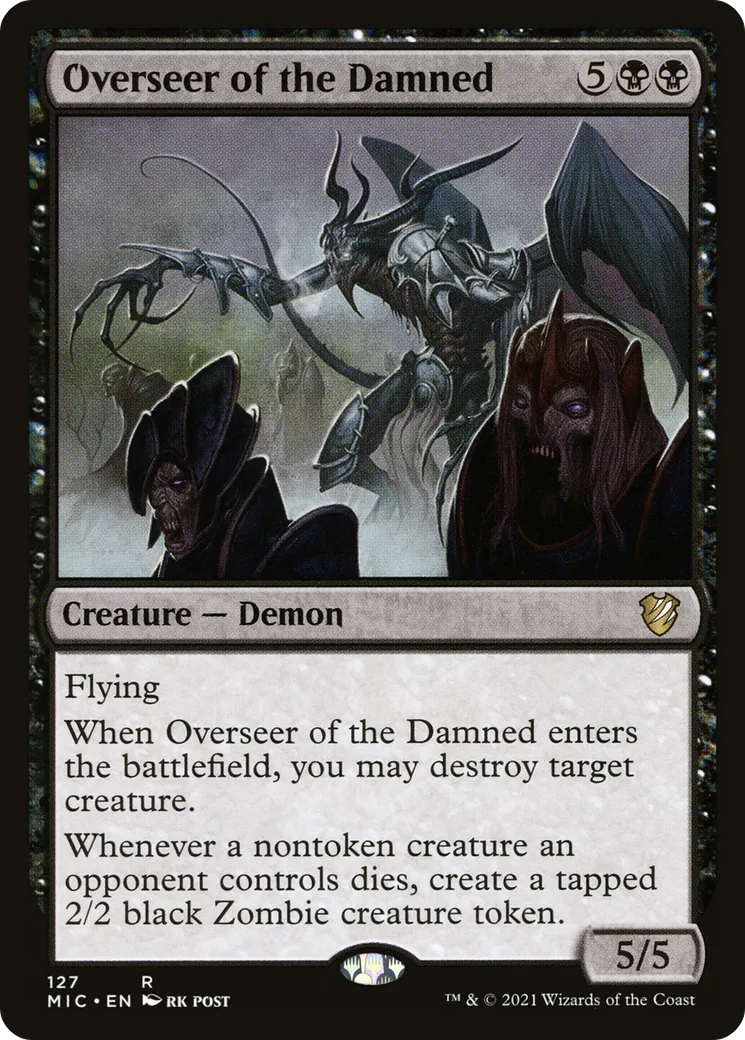 Brigadier des damnés — Midnight Hunt Commander — Magic: The Gathering