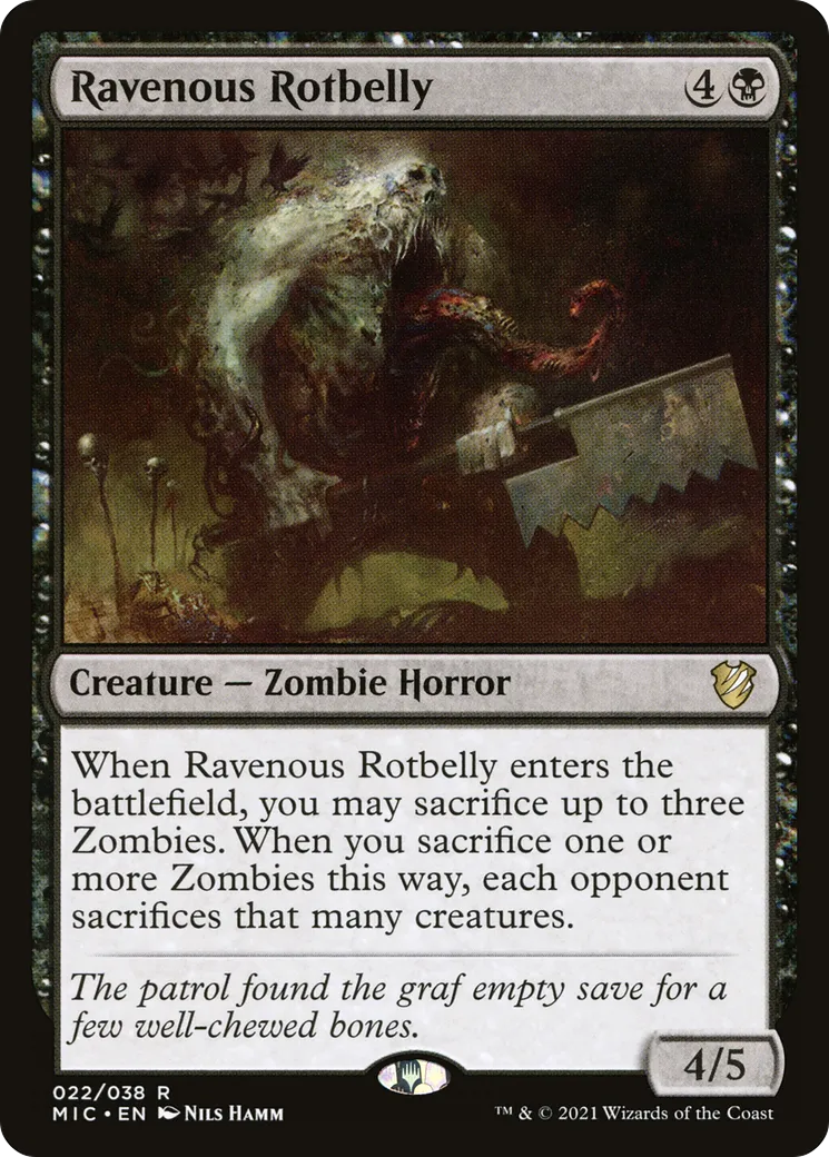 Putréventre vorace — Midnight Hunt Commander — Magic: The Gathering