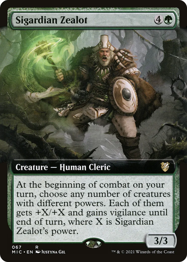 Sigardian Zealot — Midnight Hunt Commander — Magic: The Gathering