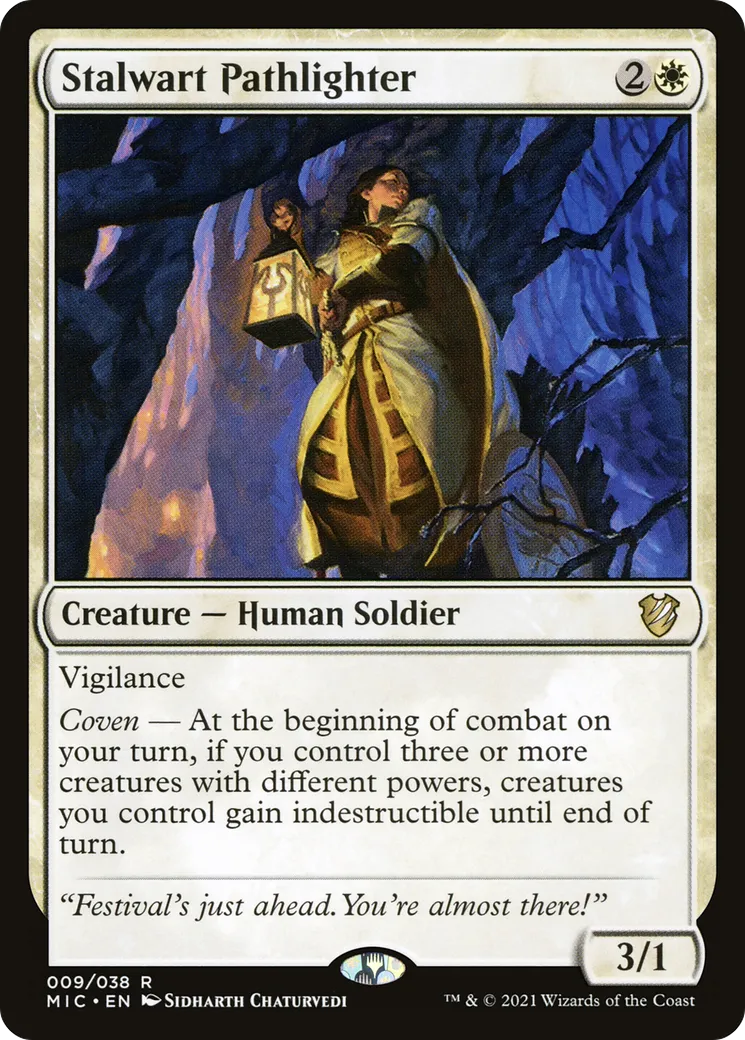 Stalwart Pathlighter — Midnight Hunt Commander — Magic: The Gathering