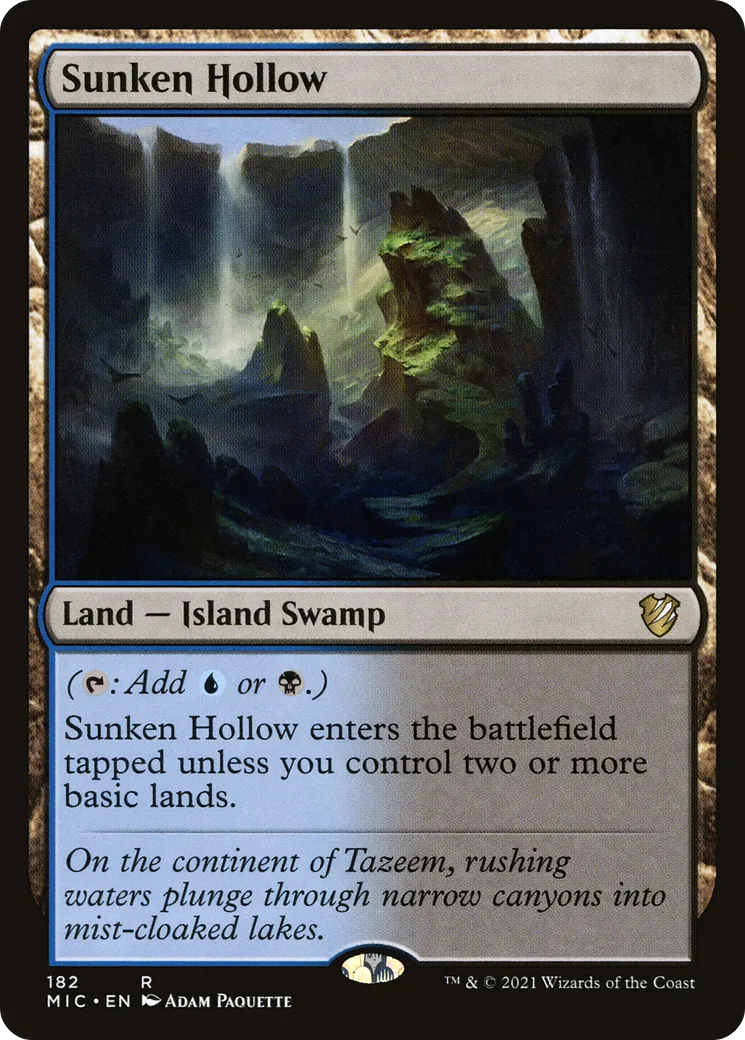 Sunken Hollow — Midnight Hunt Commander — Magic: The Gathering