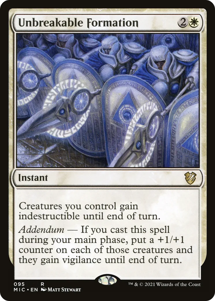 Formation inébranlable — Midnight Hunt Commander — Magic: The Gathering