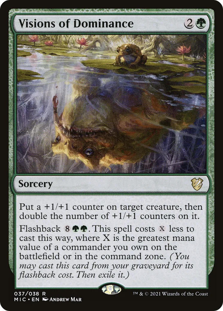 Visions de dominance — Midnight Hunt Commander — Magic: The Gathering