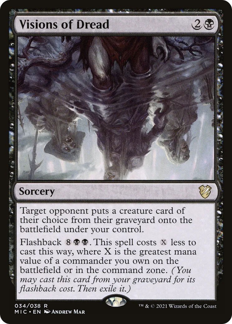 Visions d'effroi — Midnight Hunt Commander — Magic: The Gathering