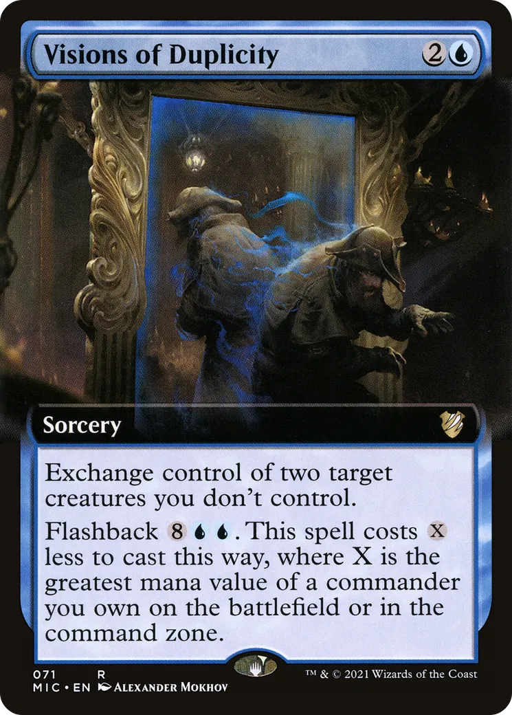 Visions of Duplicity — Midnight Hunt Commander — Magic: The Gathering