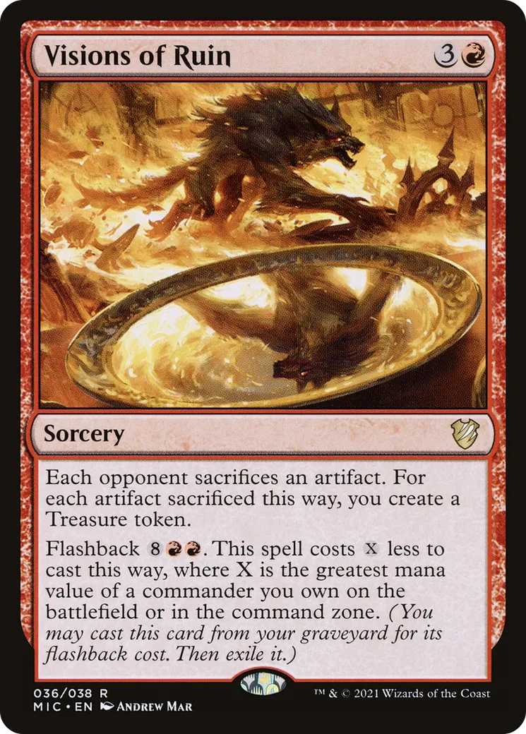 Visions of Ruin — Midnight Hunt Commander — Magic: The Gathering