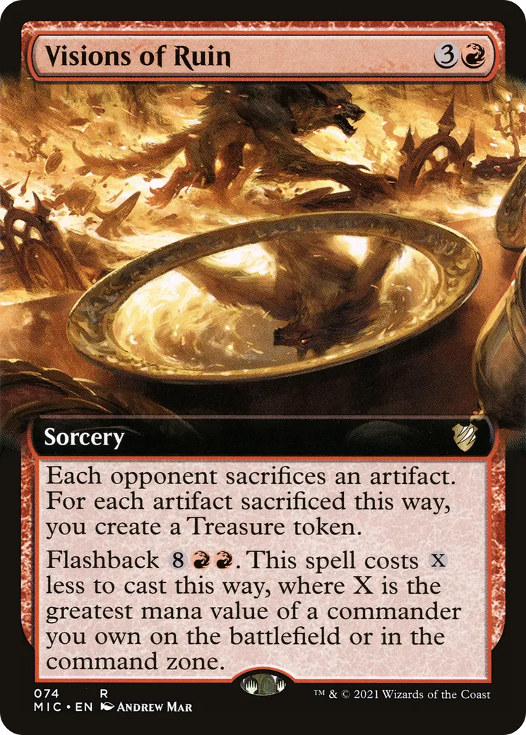 Visions de ruine — Midnight Hunt Commander — Magic: The Gathering