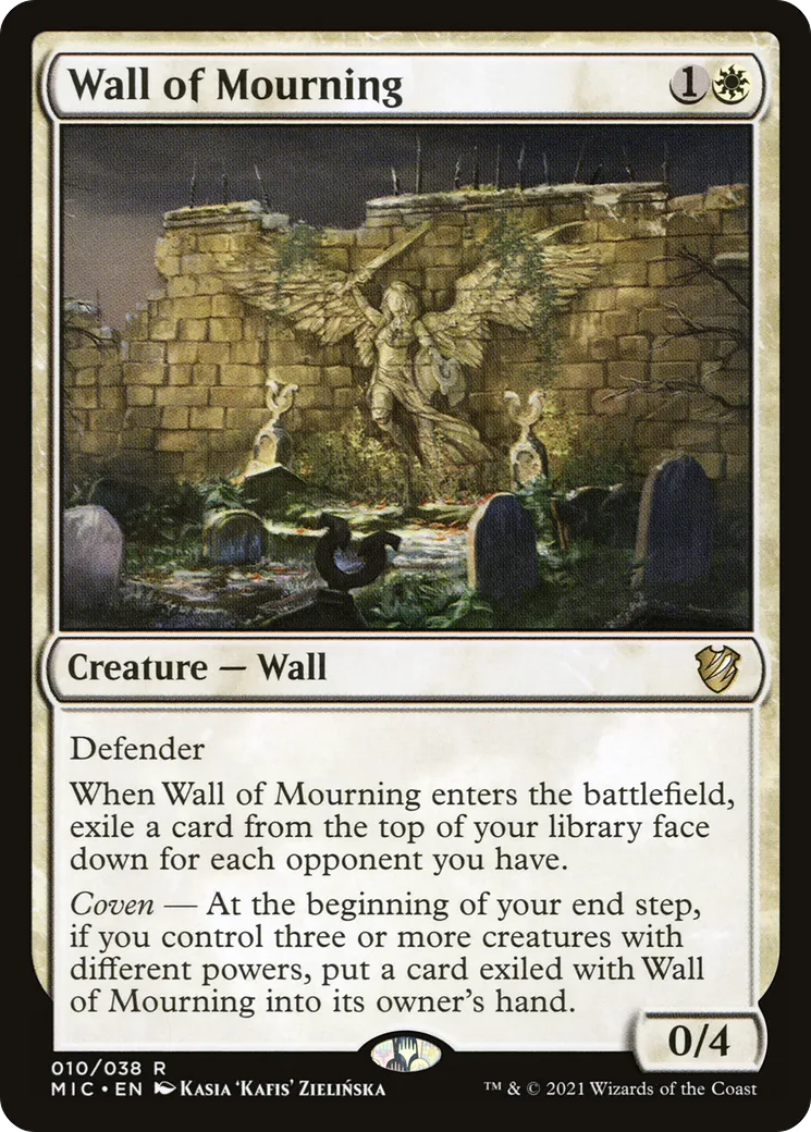Wall of Mourning — Midnight Hunt Commander — Magic: The Gathering