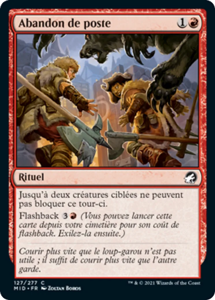 Abandon de poste — Innistrad: Midnight Hunt — Magic: The Gathering