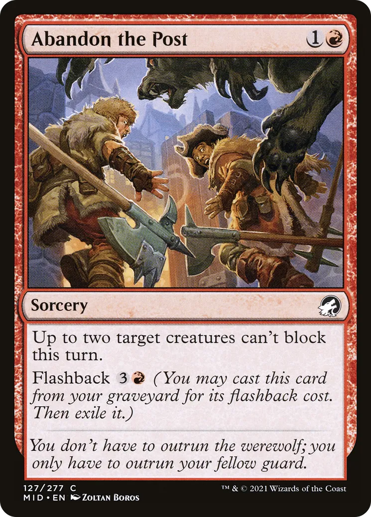 Abandon de poste — Innistrad: Midnight Hunt — Magic: The Gathering