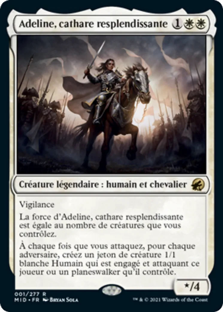 Adeline, cathare resplendissante — Innistrad: Midnight Hunt — Magic: The Gathering