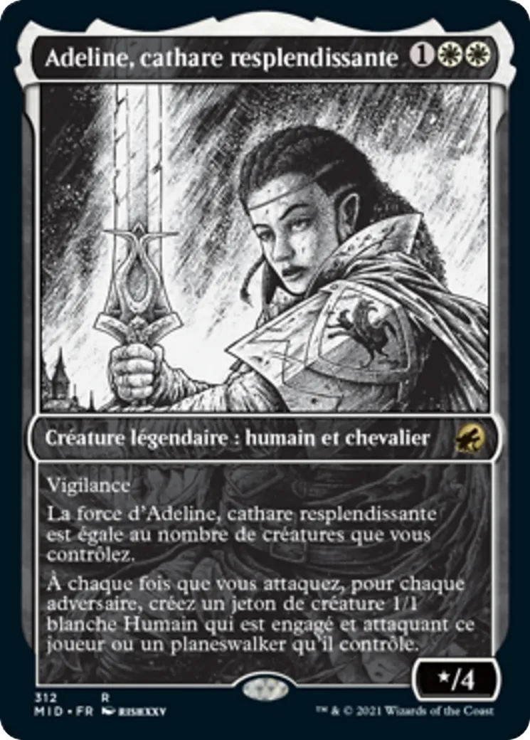 Adeline, cathare resplendissante — Innistrad: Midnight Hunt — Magic: The Gathering