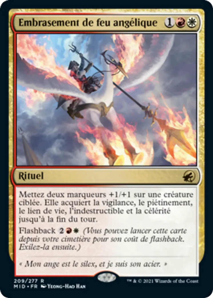 Embrasement de feu angélique — Innistrad: Midnight Hunt — Magic: The Gathering