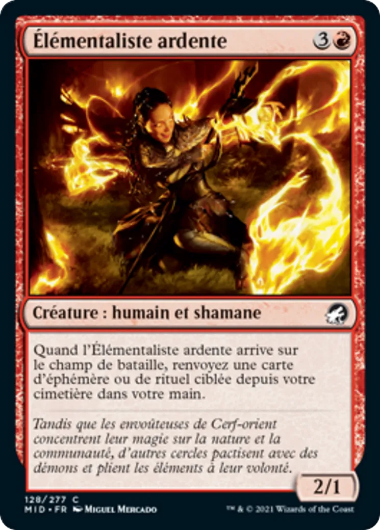 Élémentaliste ardente — Innistrad: Midnight Hunt — Magic: The Gathering