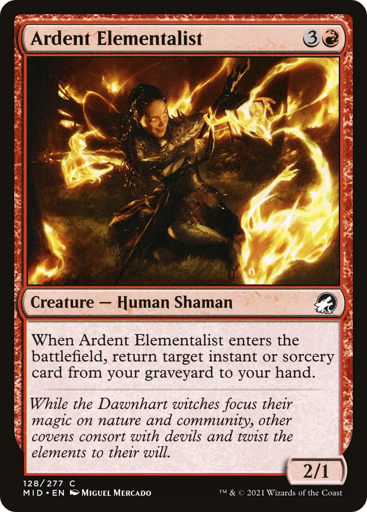 Élémentaliste ardente — Innistrad: Midnight Hunt — Magic: The Gathering