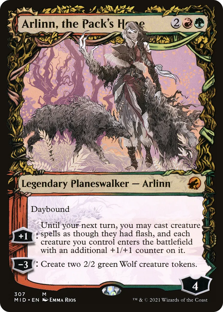 Arlinn, the Pack's Hope // Arlinn, the Moon's Fury — Innistrad: Midnight Hunt — Magic: The Gathering