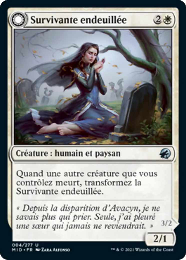 Survivante endeuillée // Vengeuse intrépide — Innistrad: Midnight Hunt — Magic: The Gathering