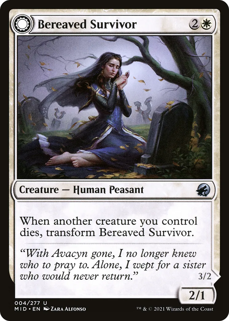 Bereaved Survivor // Dauntless Avenger — Innistrad: Midnight Hunt — Magic: The Gathering