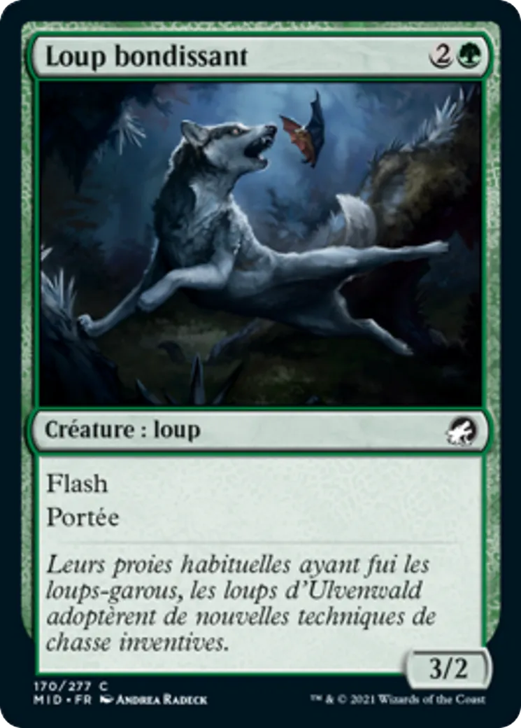 Loup bondissant — Innistrad: Midnight Hunt — Magic: The Gathering