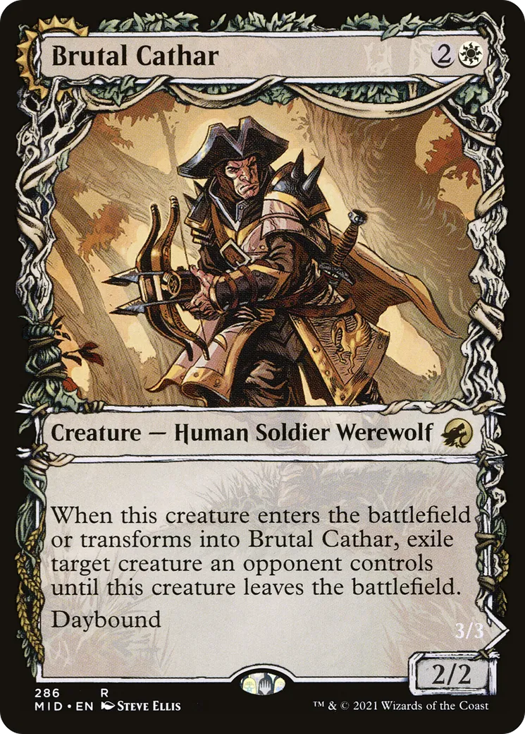 Brutal Cathar // Moonrage Brute — Innistrad: Midnight Hunt — Magic: The Gathering