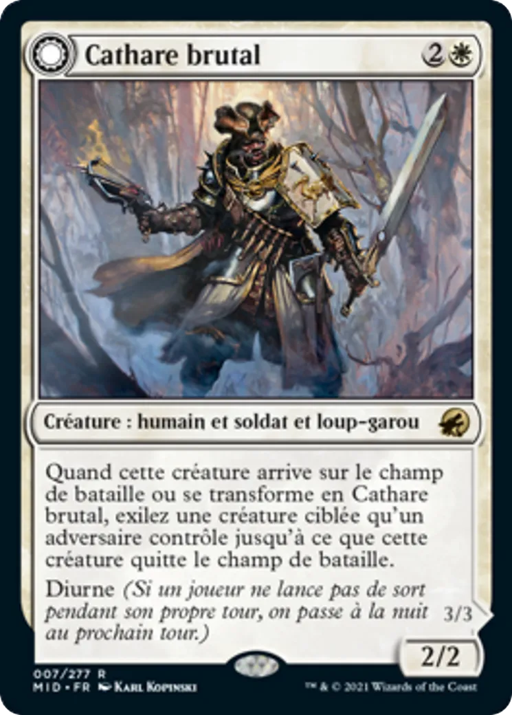 Cathare brutal // Furielune brutal — Innistrad: Midnight Hunt — Magic: The Gathering