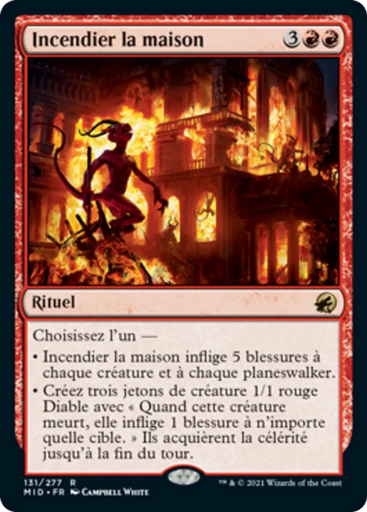 Incendier la maison — Innistrad: Midnight Hunt — Magic: The Gathering