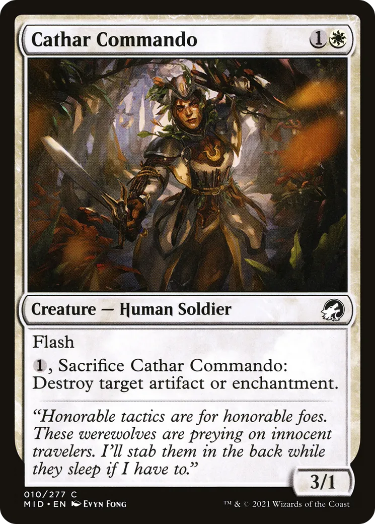 Cathar Commando from Innistrad: Midnight Hunt - Magic: The Gathering