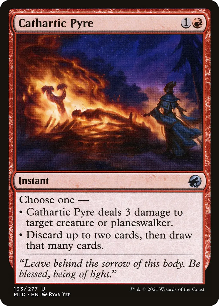 Bûcher funéraire cathartique — Innistrad: Midnight Hunt — Magic: The Gathering