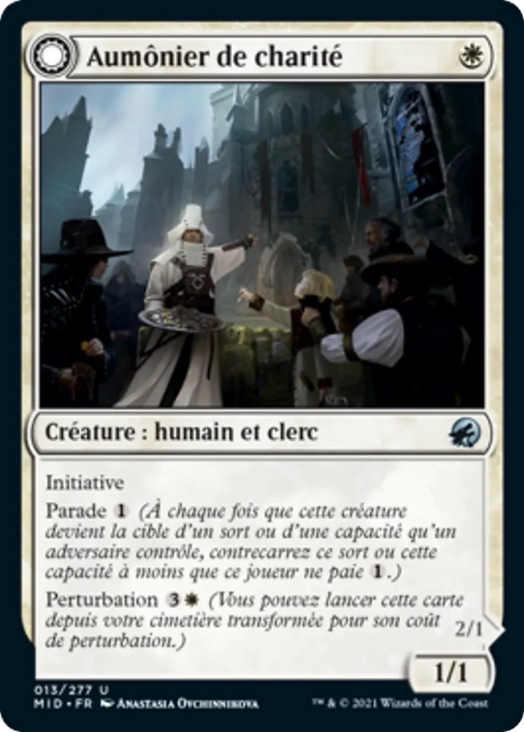 Aumônier de charité // Geist protecteur de chapelle — Innistrad: Midnight Hunt — Magic: The Gathering