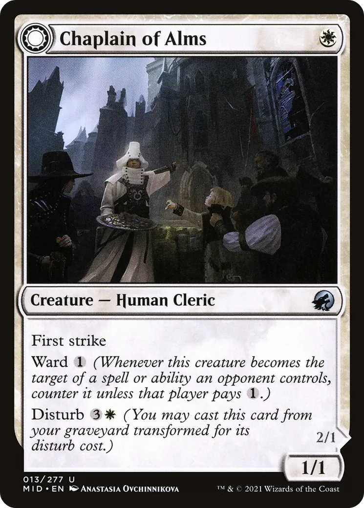Aumônier de charité // Geist protecteur de chapelle — Innistrad: Midnight Hunt — Magic: The Gathering