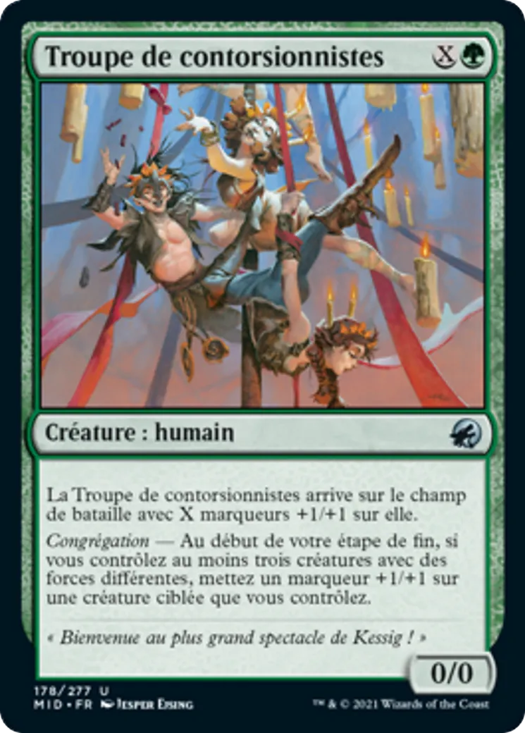 Troupe de contorsionnistes — Innistrad: Midnight Hunt — Magic: The Gathering