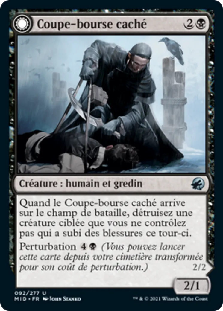 Coupe-bourse caché // Geist cupide — Innistrad: Midnight Hunt — Magic: The Gathering