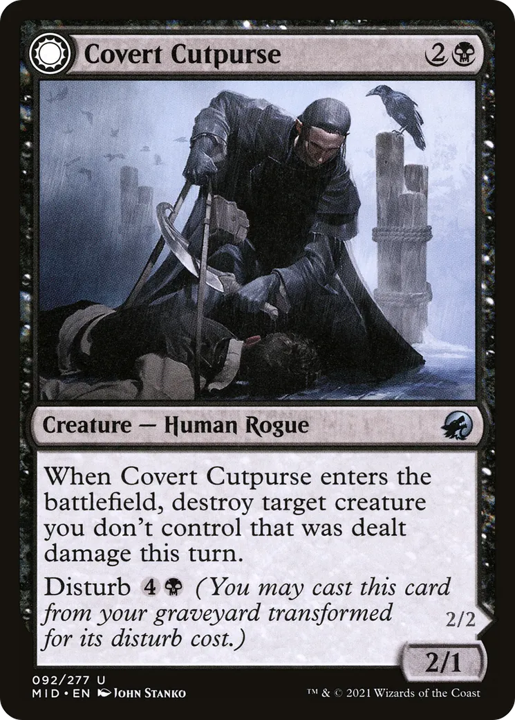 Coupe-bourse caché // Geist cupide — Innistrad: Midnight Hunt — Magic: The Gathering