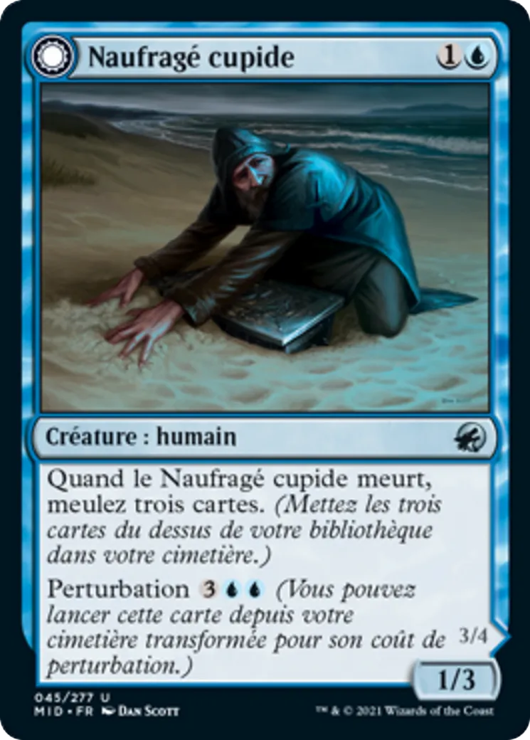 Naufragé cupide // Châtieur fantomal — Innistrad: Midnight Hunt — Magic: The Gathering