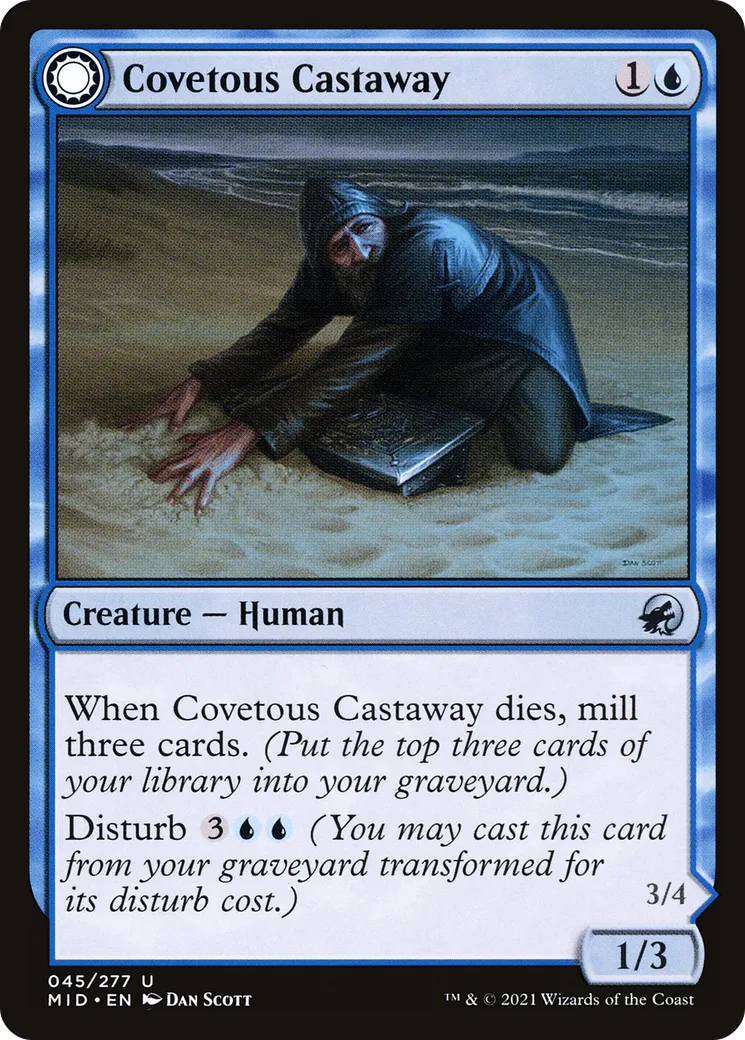 Naufragé cupide // Châtieur fantomal — Innistrad: Midnight Hunt — Magic: The Gathering