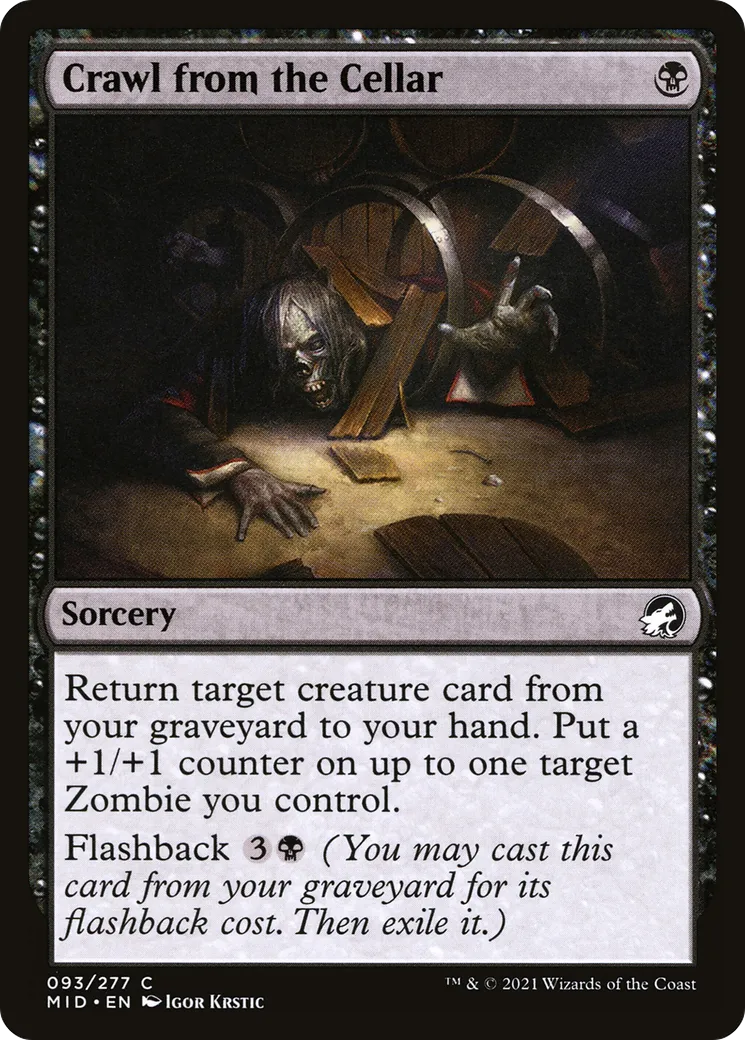 Ramper hors de la cave — Innistrad: Midnight Hunt — Magic: The Gathering