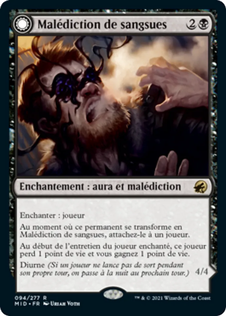 Malédiction de sangsues // Guetteur sangsue — Innistrad: Midnight Hunt — Magic: The Gathering