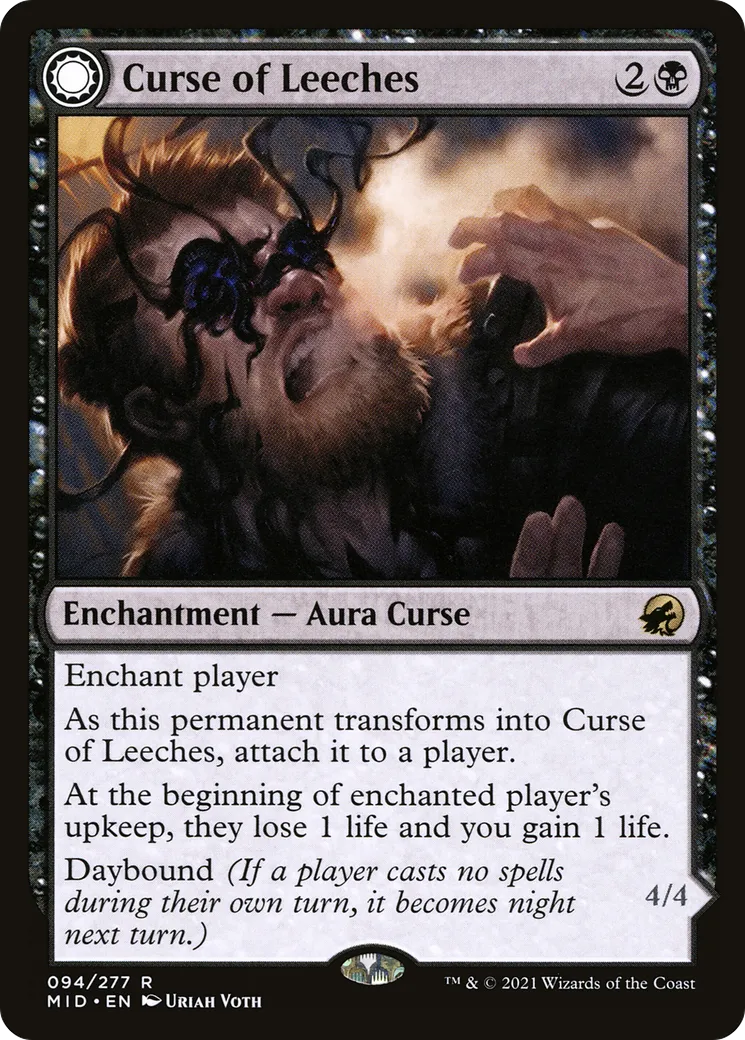 Curse of Leeches // Leeching Lurker — Innistrad: Midnight Hunt — Magic: The Gathering