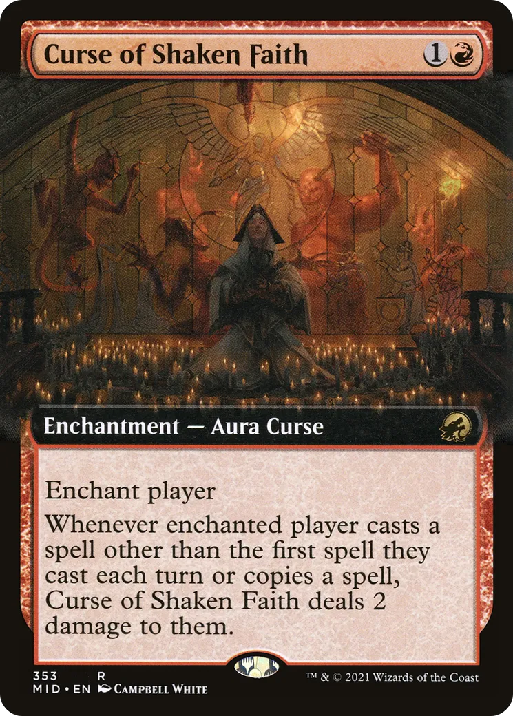 Curse of Shaken Faith — Innistrad: Midnight Hunt — Magic: The Gathering